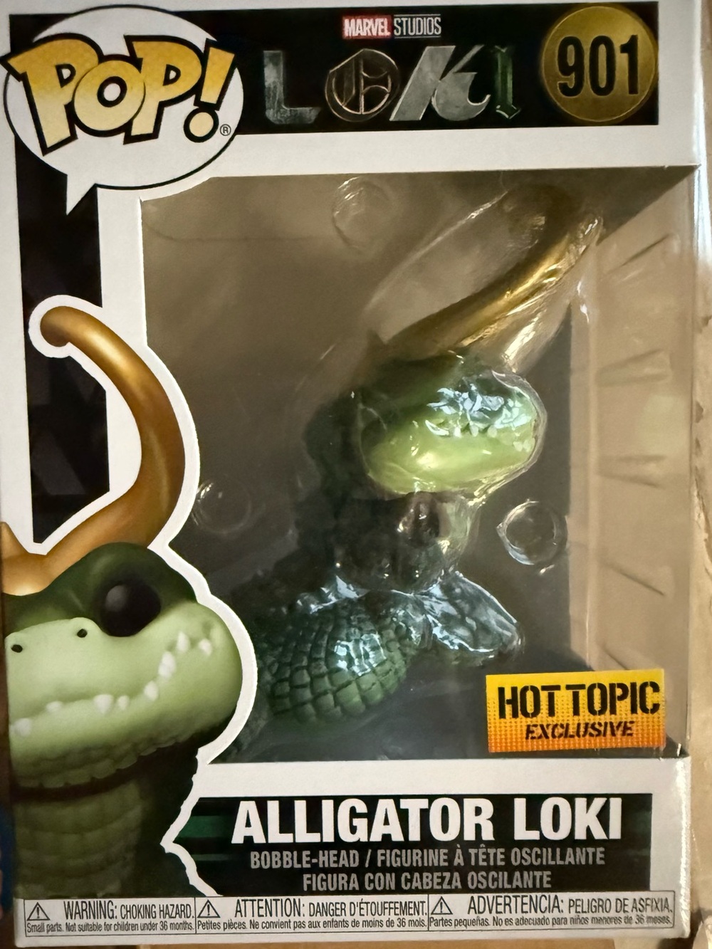 Marvel Alligator Loki Pop! Vinyl Figure - Green & Gold